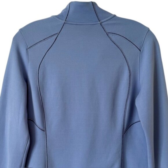 Smartwool PhD Full Zip Merino Wool Nylon Lightweight Jacket - Blue Black - M - Picture 6 of 14